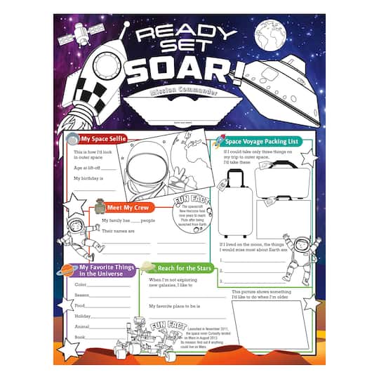 North Star Teacher Resources Fill Me In: Ready Set Soar Posters, 32ct.